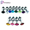Metal Anal Butt Plug Unisex Sophisticated Sexy Anal Toys Stainless Steel Crystal Jewelry chastity anal plug for adults couples