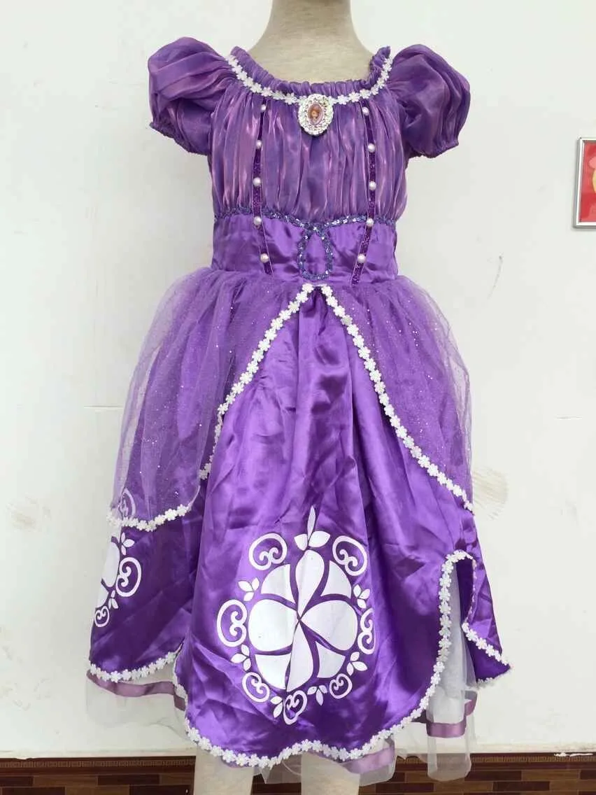 Sofia Pertama Gadis Putri Fancy Dress Kostum Anak Anak 110 150 Cm
