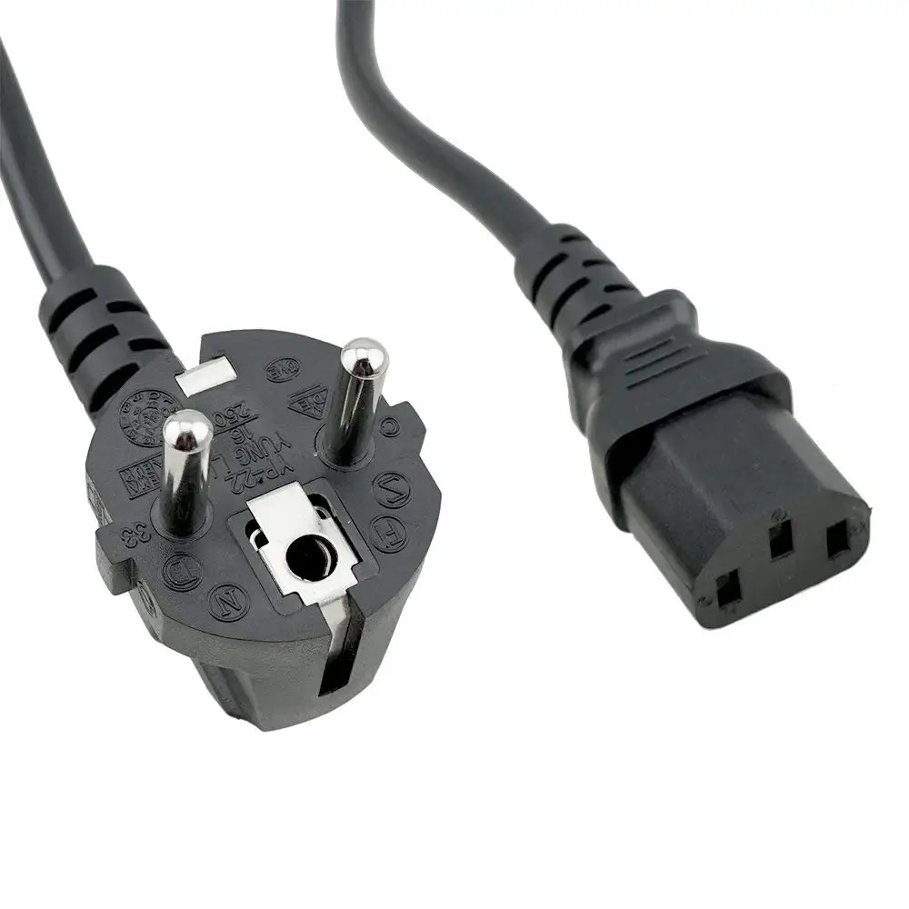 Thicker Wire SF Cable 10 feet UK BS1363 3-pin Plug to IEC C13 Power Cord