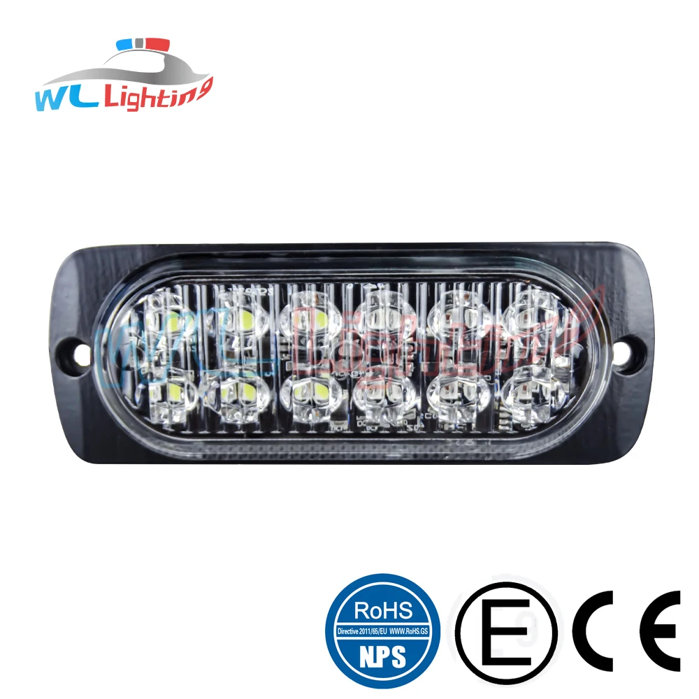 Gdwllighting R10 3watt 12/24v Surface Mount Police Flashing Car Grill