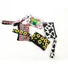Personalized monogram flower Rainbow bar Mini Neoprene coin purse bag Put the card