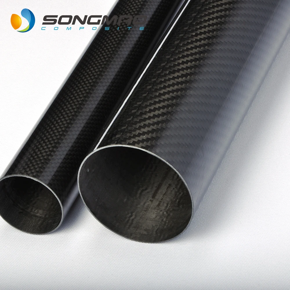High Quality 40mm 50mm 60mm 70mm 80mm Carbon Fiber Tube 2 Meters Long