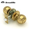 French Satin Gold Brass Door Knob with Latches