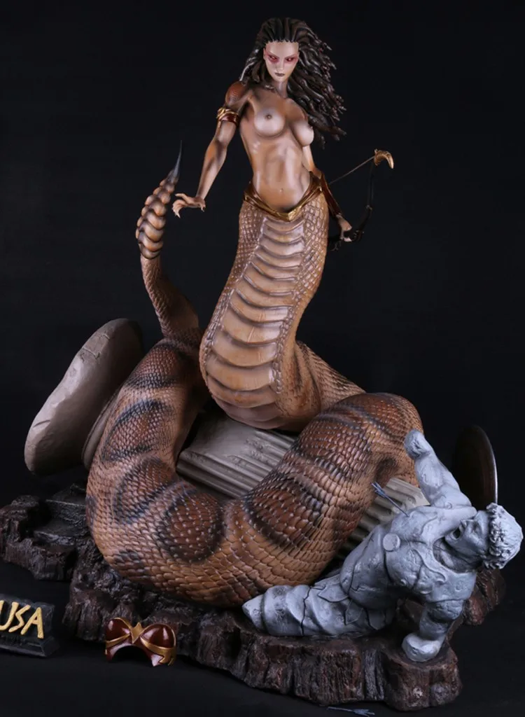 Nude Medusa Snake Greek Goddess Feminist Illustration 