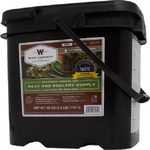 Wise Company Emergency Freeze Dried Meat - 60 Servings