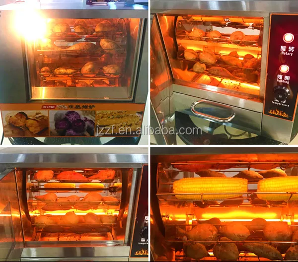 Commercial Electric Baked Sweet Potato Maker Fresh Corn Roaster Machine