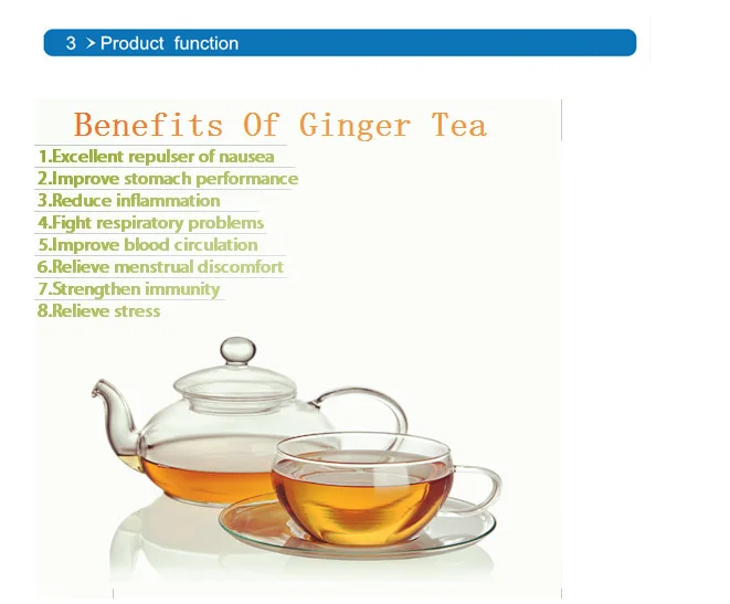 FDA quality Flavored Tea , whosale instant honey ginger, ginger drink for body health