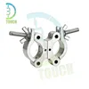 Stage Light Clamp 38-51Mm 300Kg Load Truss Fit TUV Certified Natural Polish Aluminum Stage Lighting Hook Swivel Lighting Clamp