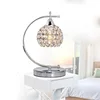 2019 New Modern Romantic Crystal Metal Chrome Table Lamp Fashion Bedroom Bedside Reading Light Hotel Home Decor Desk Lamparas