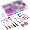 2019 Amazon DIY loom rubber bands box, colorful loom bands kit, Loom kits 28 colors