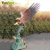 Spread The Wings Bronze Eagle Catching Fish Sculpture For Sale