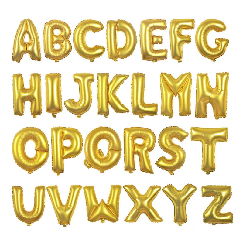 balloon alphabet letters