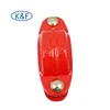 Red Powder Epoxy surface treated grooved water supplying rigid coupling pipe fittings