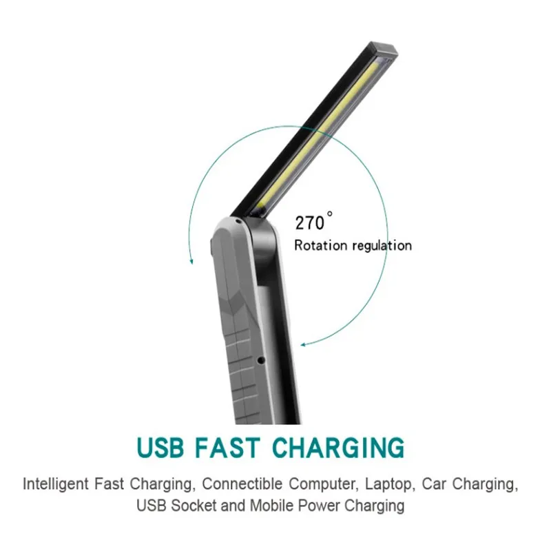 Handheld LED pocket USB rechargeable work light