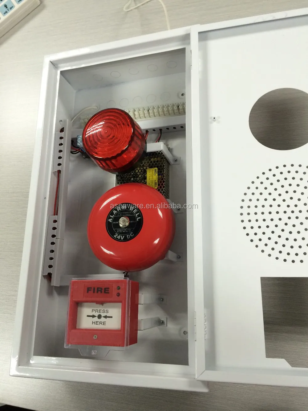 Asenware Long Life Conventional Strobe Bell Manual Call Point 3 in 1 Panel box