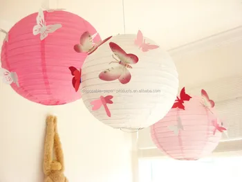 Decorative Chinese lanterns Butterfly lanterns Wedding Decor