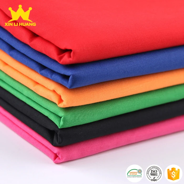 Hot Sale 45x45 110x76 90% Polyester 10% Cotton Blended TC Poplin Fabric