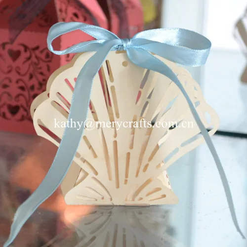 New Design Beach Wedding Favors Laser Cut Ivory Shell New Design Beach Wedding Favors Laser Cut Ivory Shell Favor Box