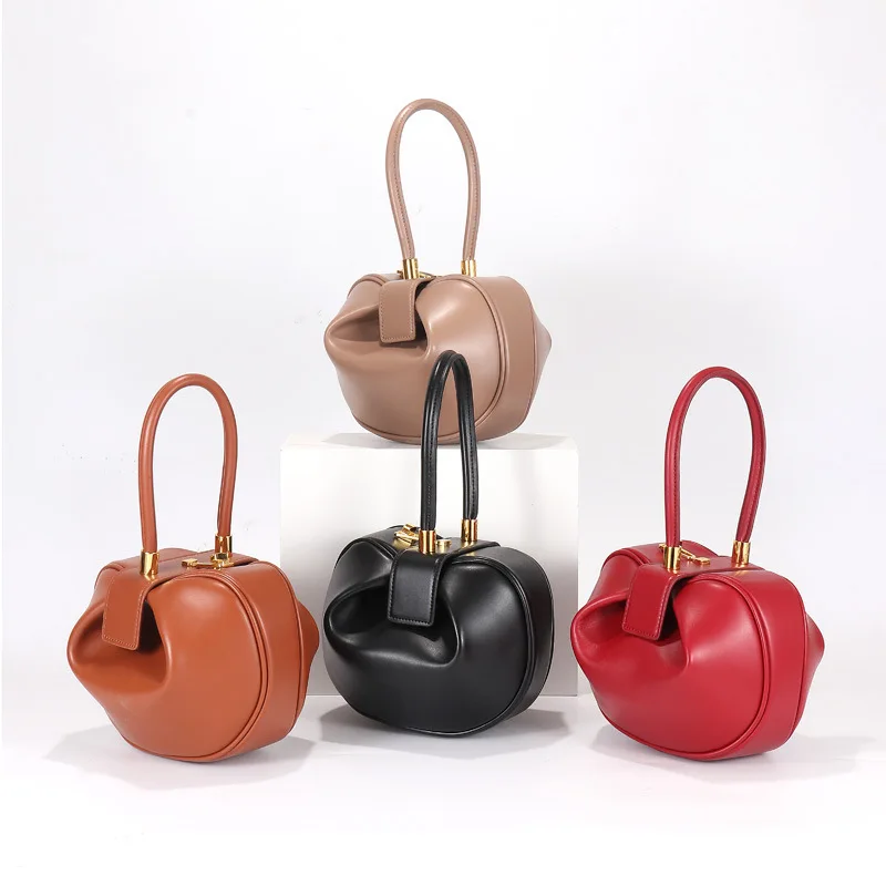 Wholesale Custom The Fashion Dumpling Bag Genuine Leather Handbag - Buy ...