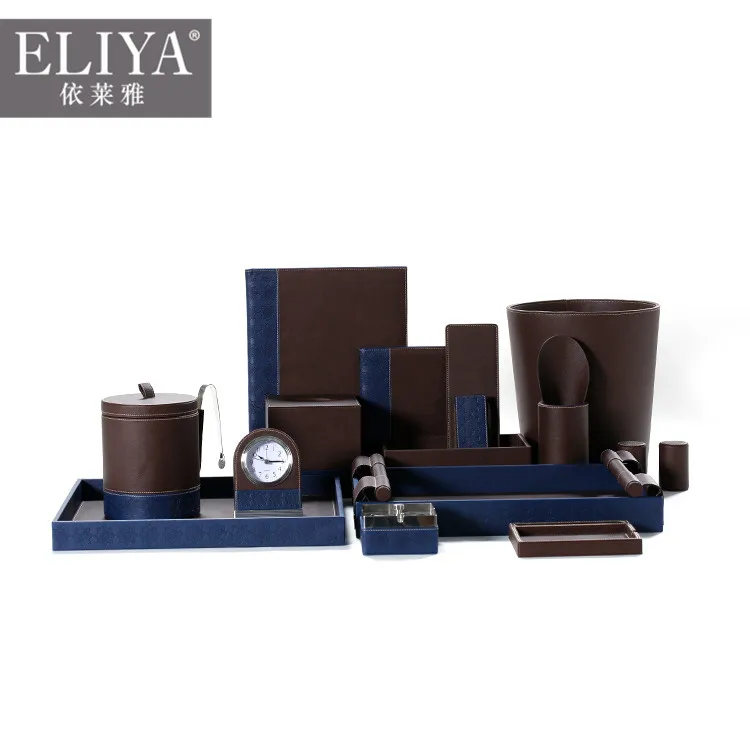 ELIYA leather hotel bathroom amenities tray