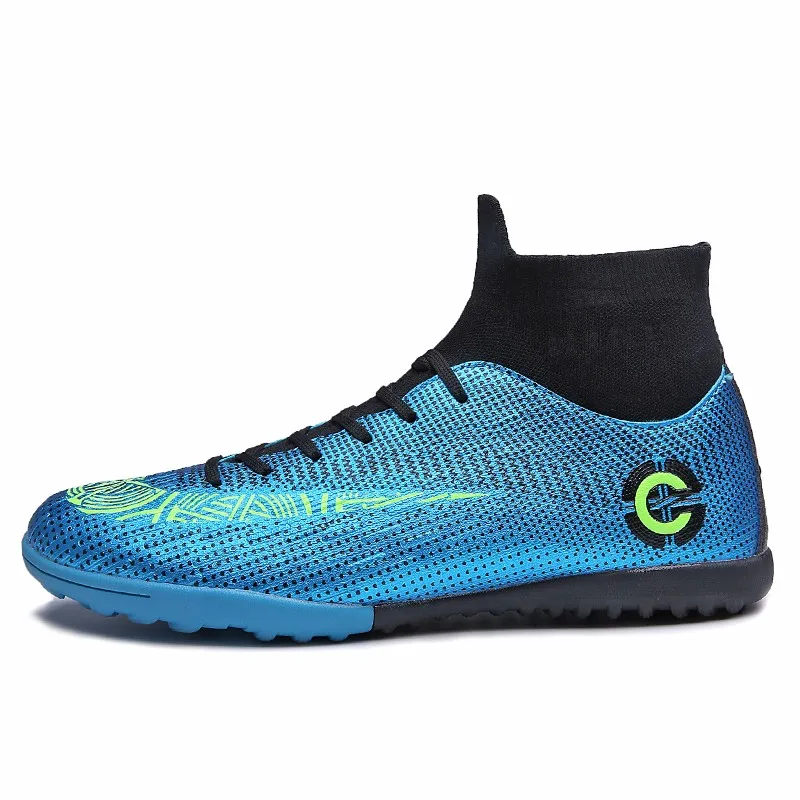 Wholesale Custom Logo Fabric Sneakers Sports Football Shoes Soccer