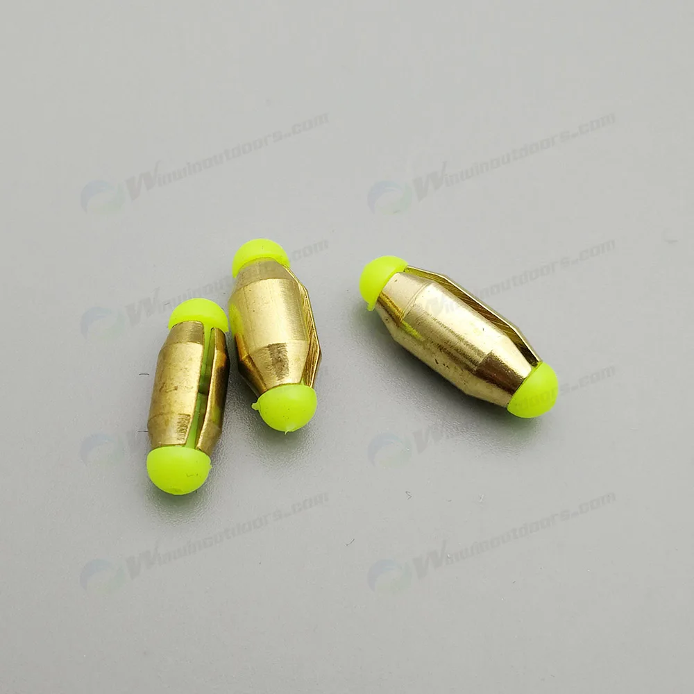 full sizes in stock brass insert fishing Weights, brass fishing sinker