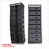 dual 12" line array for stage horn loaded big speakers