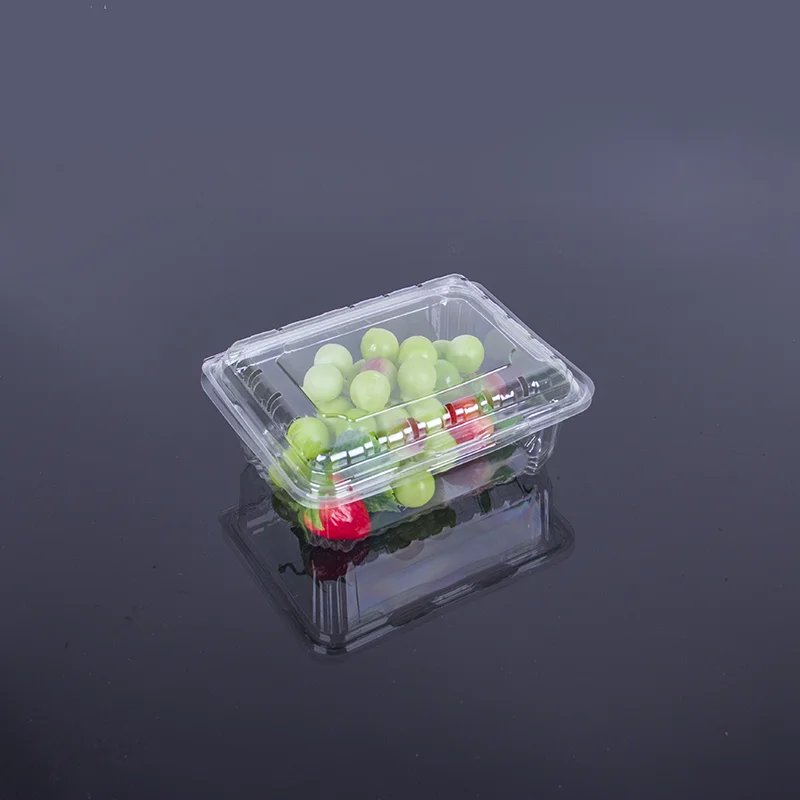 Disposable Clear Plastic Fruit Packaging Fruit And Vegetable Box For