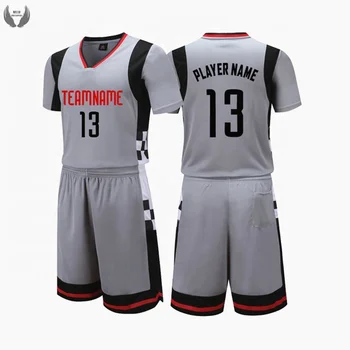 grey jersey design basketball