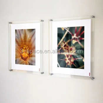 Floating Acrylic Wall Mount Photo Frame 4x6 Picture Diploma Display Holder Floating Acrylic Wall Mount Photo Frame 4x6 Picture Diploma Display Holder