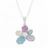 Micro Pave Silver Pendant Necklace Arabic Jewelry Fashion
