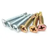 Flat csk wing teks self drilling screws with nibs and wings
