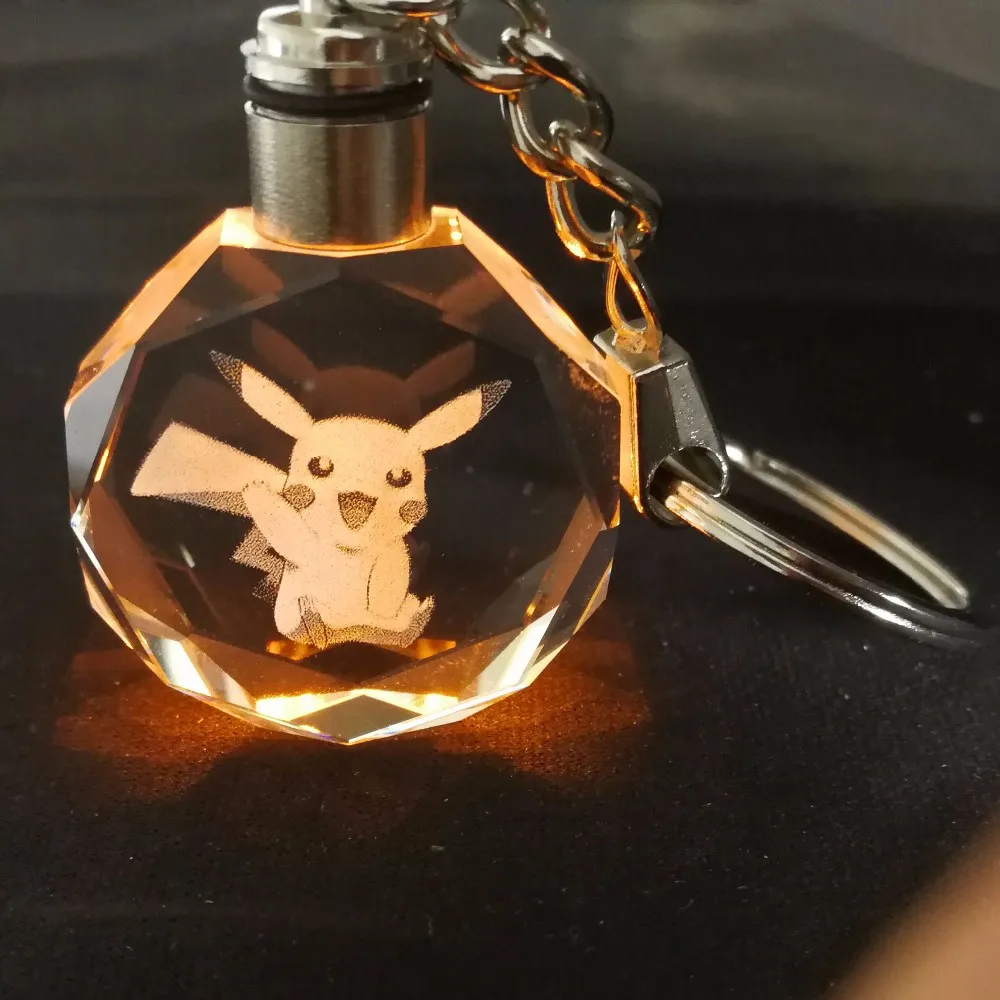 Factory Direct Sale Led Keychain Custom Pokemon Keychain Buy Led