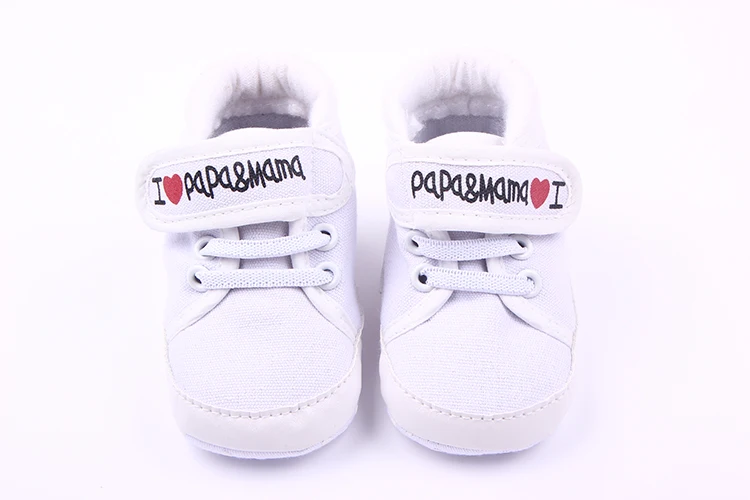 New Arrival Lace Up And Love Papa And Mama Infant Baby Canvas Shoes Buy Infant Shoes Baby Shoes Love Mama Papa Shoes Product On Alibaba Com