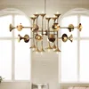 indoor crystal pendant light fitting lamp suspension for dining room