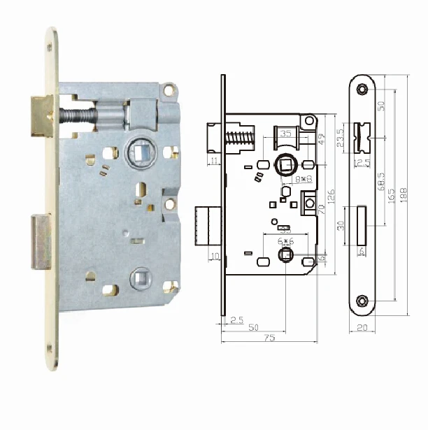 Passage Privacy Backset 50mm Mortise Lock Body Buy Mortise Lock Body50mm Backset Mortise Lock 5785