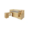Top Manufacturer Antique Style Solid Wood Bunk Bed Bedroom Set
