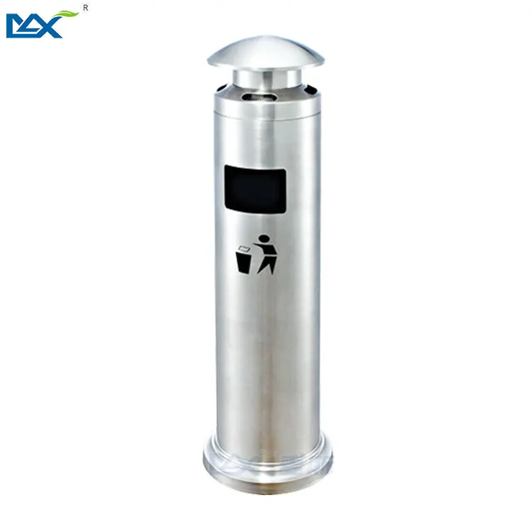 Guangzhou Max Stainless Steel Outdoor Floor Standing Ashtray Bin With