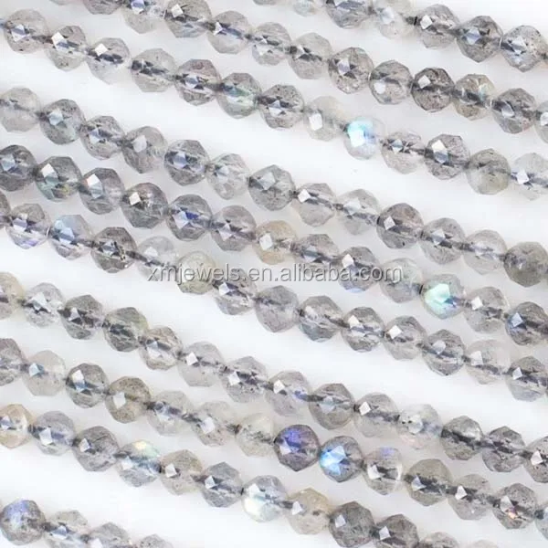 3mm 4mm Labradorite Faceted Gemstone beads
