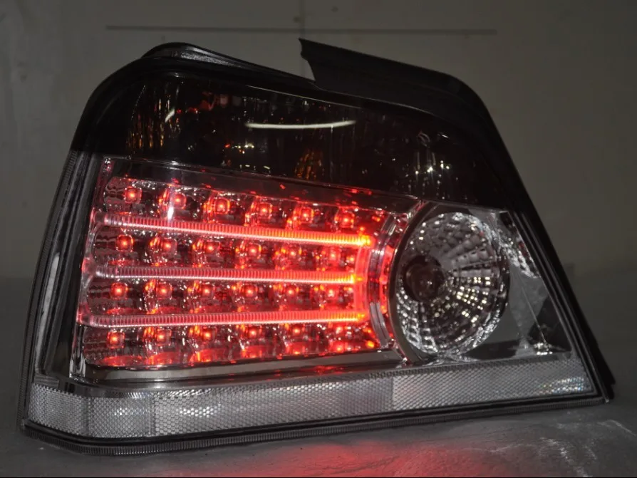 Vland Auto modified LED Tail lights for 2000 PROTON WAJA red smoke color rear light