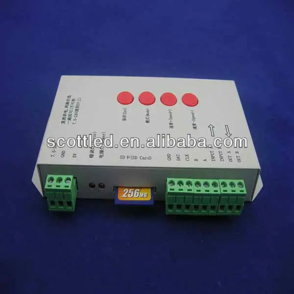 Led Pixel Controller / Rgb Led Controller .t1000cport 512 Lights Sd