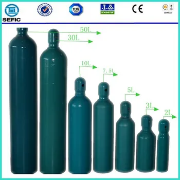 Big Gas Cylinder 40l 50l 60l 80l High Pressure Argon/co2 Cylinder - Buy ...