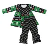Wholesale Kids Summer Ruffle Clothing Baby Girls States Football Team Outfits
