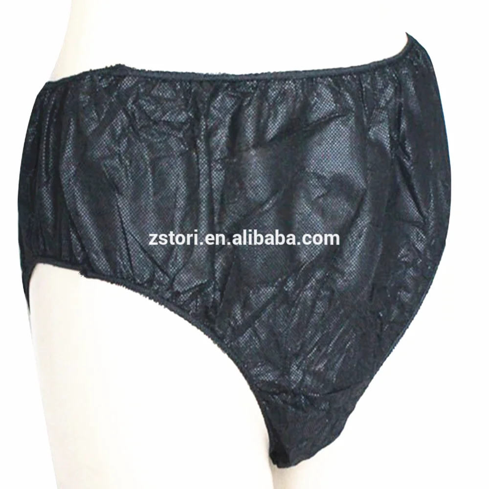Women Non Woven Disposable Brief Bikini Wax Panties Underwear For