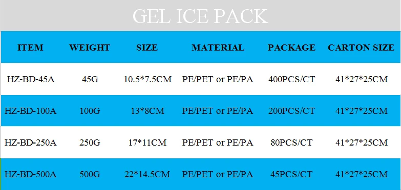 cooler bag ice bag cool pack cooler pack gel ice bag