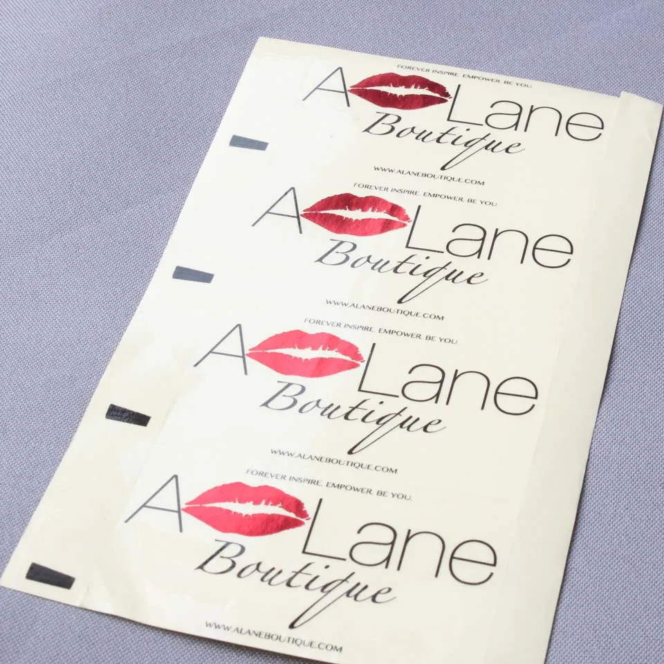 Imperm&eacute;able blanc vinyle PVC cosm&eacute;tiques emballage &eacute;tiquette autocollant