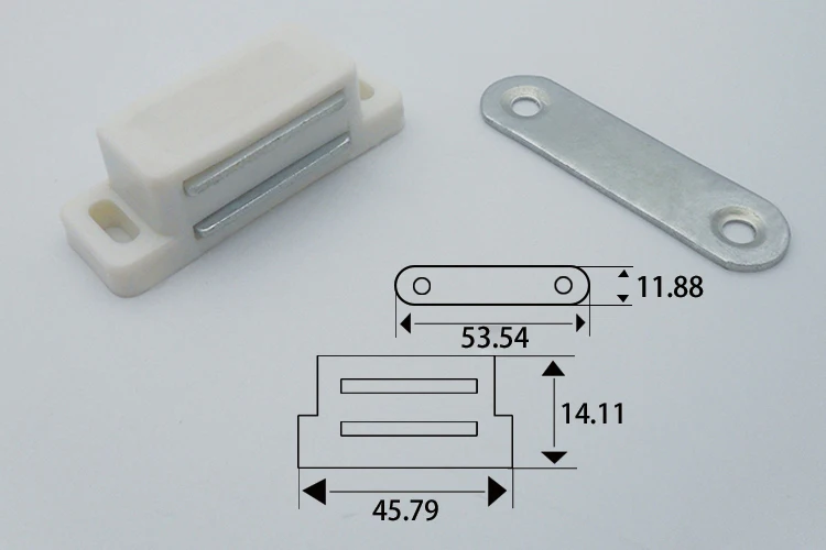 LF-17104 Hardware cabinet door magnetic catches plastic iron 45 * 17 mm cabinet magnetic catch