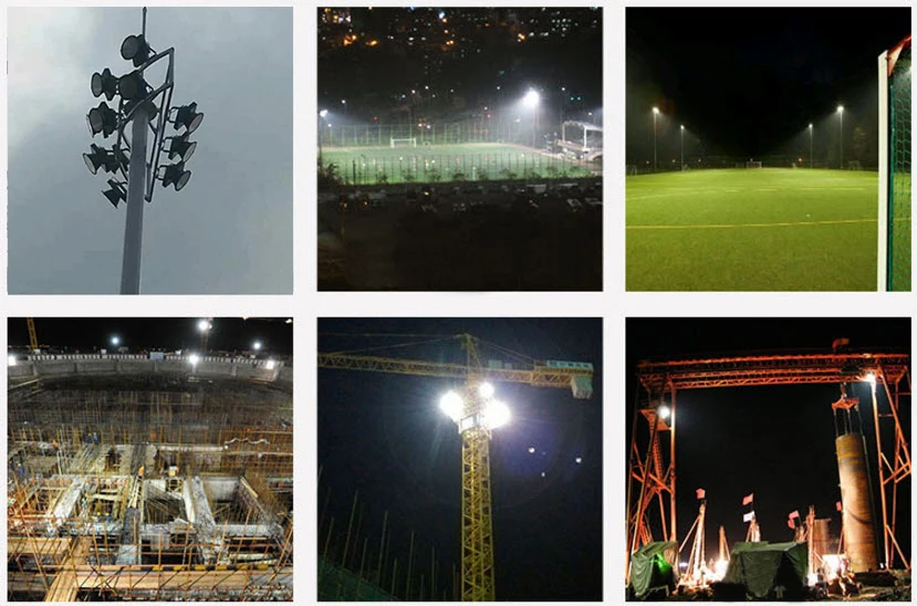 Atlas copco прожектор. прожектор на стройплощадку. промышленное уличное освещение. светильники для освещения строительной площадки. мобильная осветительная мачта.