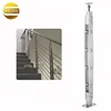 Modern design stainless steel 304 cable wire pillar handrail for deck and terrace railing system