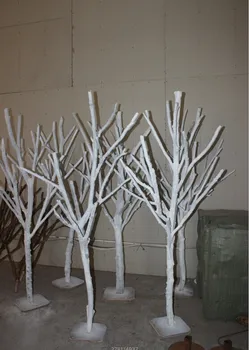 Factory Price 2m Artificial White Wedding Wooden Tree Clad The Column ...